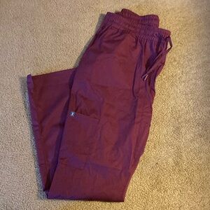 Burgundy Scrub Pants